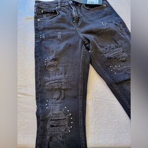 The Kooples Lizy Distressed and Studded Jean New With Tags
